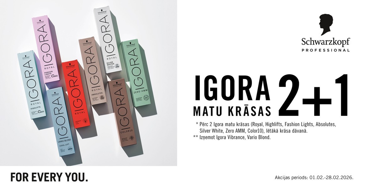 Akcija uz SCHWARZKOPF produkciju