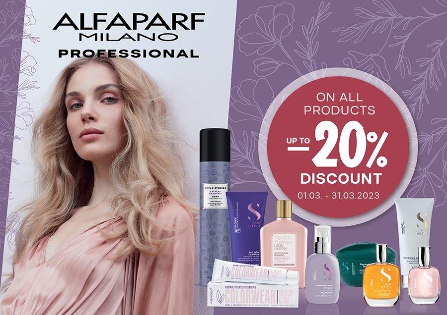Special prices for ALFAPARF products