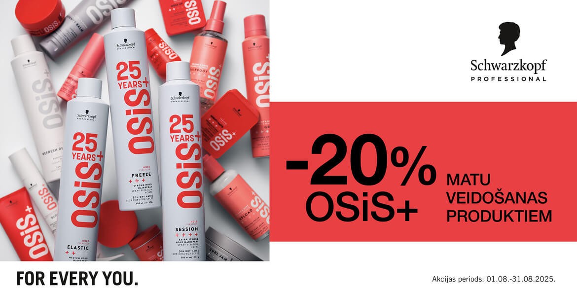 Akcija uz SCHWARZKOPF produkciju