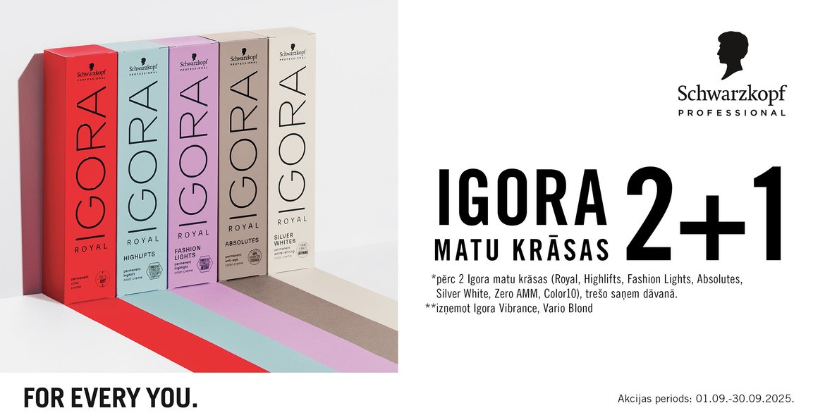 Akcija uz SCHWARZKOPF produkciju
