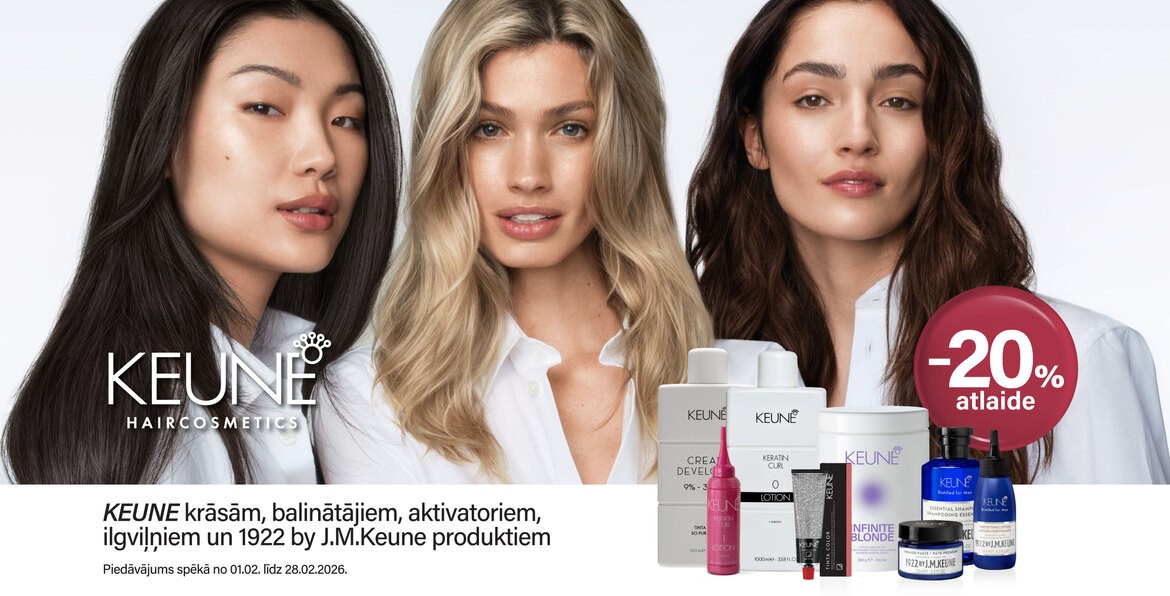 Akcija uz KEUNE produkciju