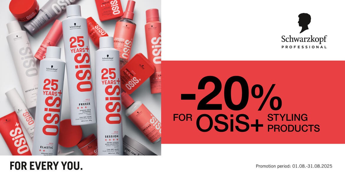 Special prices for SCHWARZKOPF products