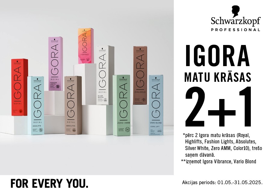 Akcija uz SCHWARZKOPF produkciju
